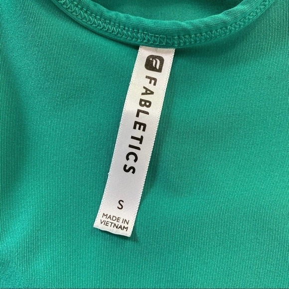 FABLETICS Teal Penny Criss Cross Back Tank Top Size Small - Picture 7 of 7